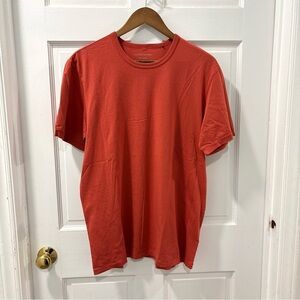 Outerknown Men’s Sojourn T-shirt Size Large Burnt Orange Organic Cotton NWOT